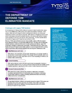 TDM Elimination Mandate Whitepaper cover