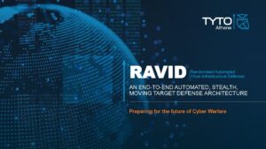 RAVID (Randomized Automated Virtual Infrastructure Defense) An End-to-End, automated, stealth, moving target defense architecture Cover