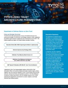 Tyto's Zero Trust Architecture Perspective Paper Cover
